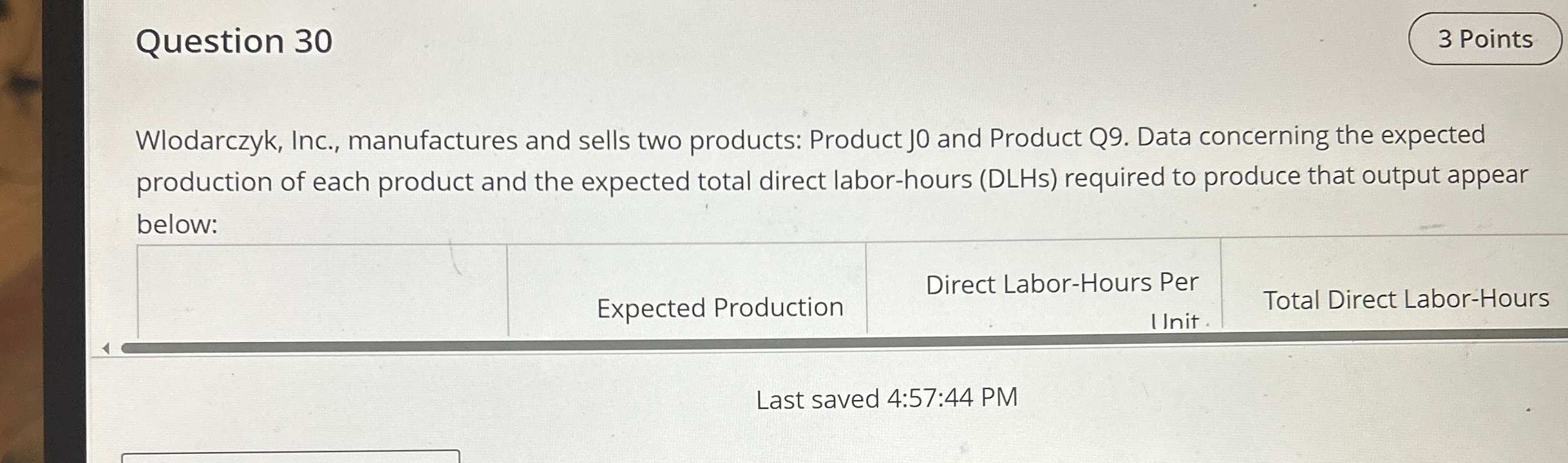 Question 3 0 3 Points Wlodarczyk, Inc.,
