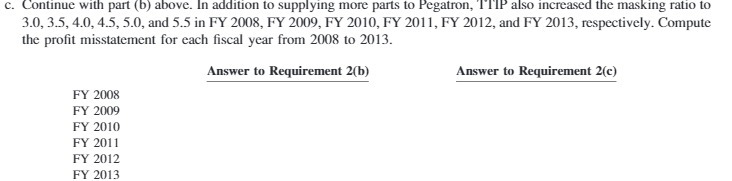 C. Continue with part (b) above. In addition to
