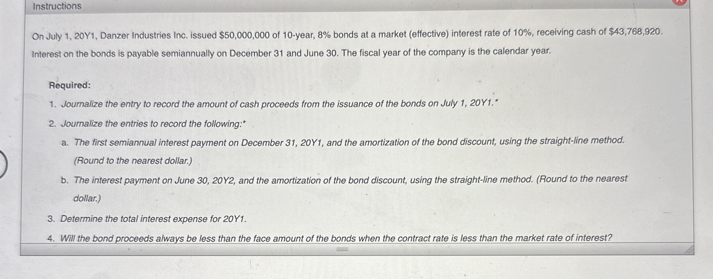 Instructions On July 1 , 2 0 Y 1 , Danzer