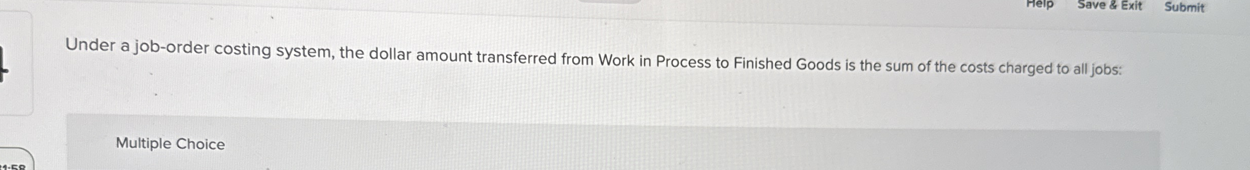 Under a job - order costing system, the dollar