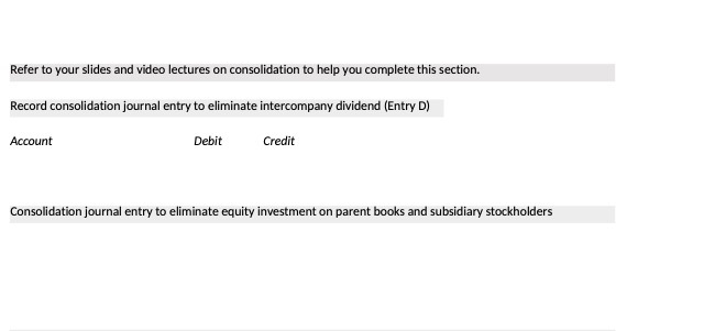 Refer to your slides and video lectures on