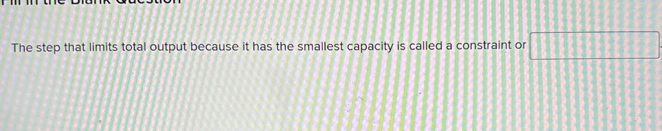 When a shortage or limited resource of some type