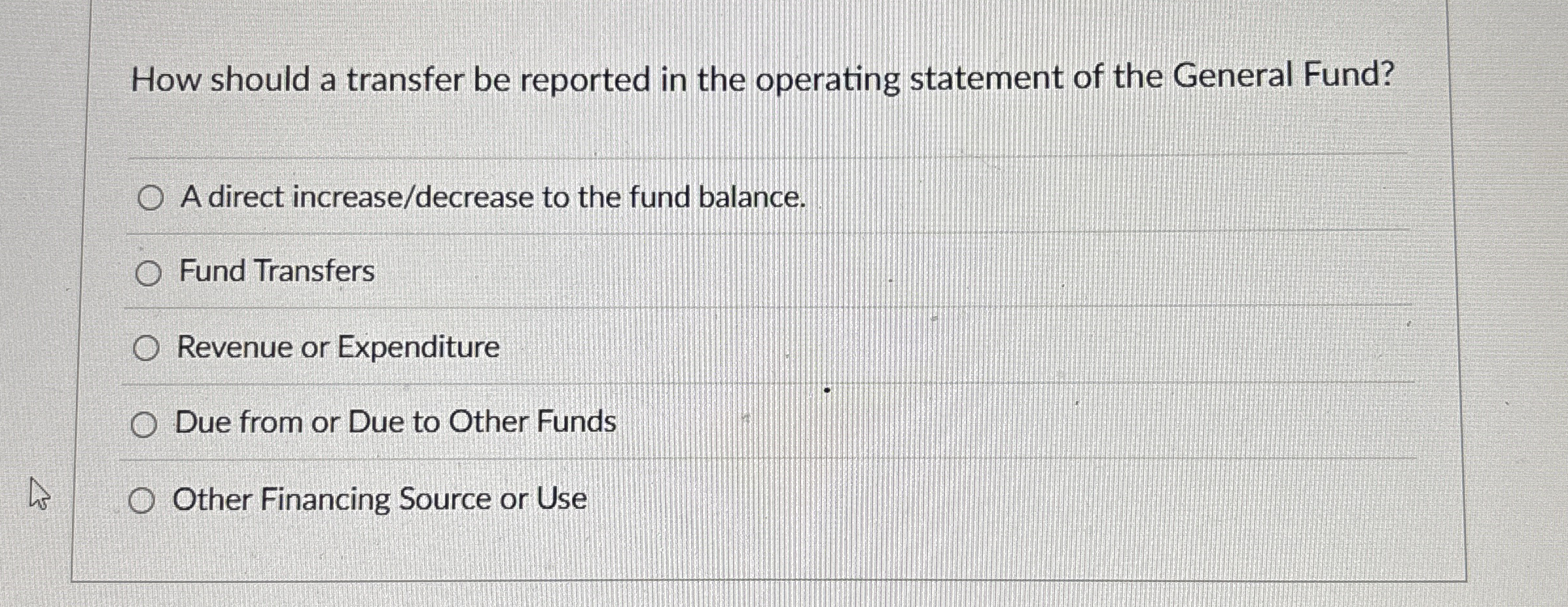 How should a transfer be reported in the