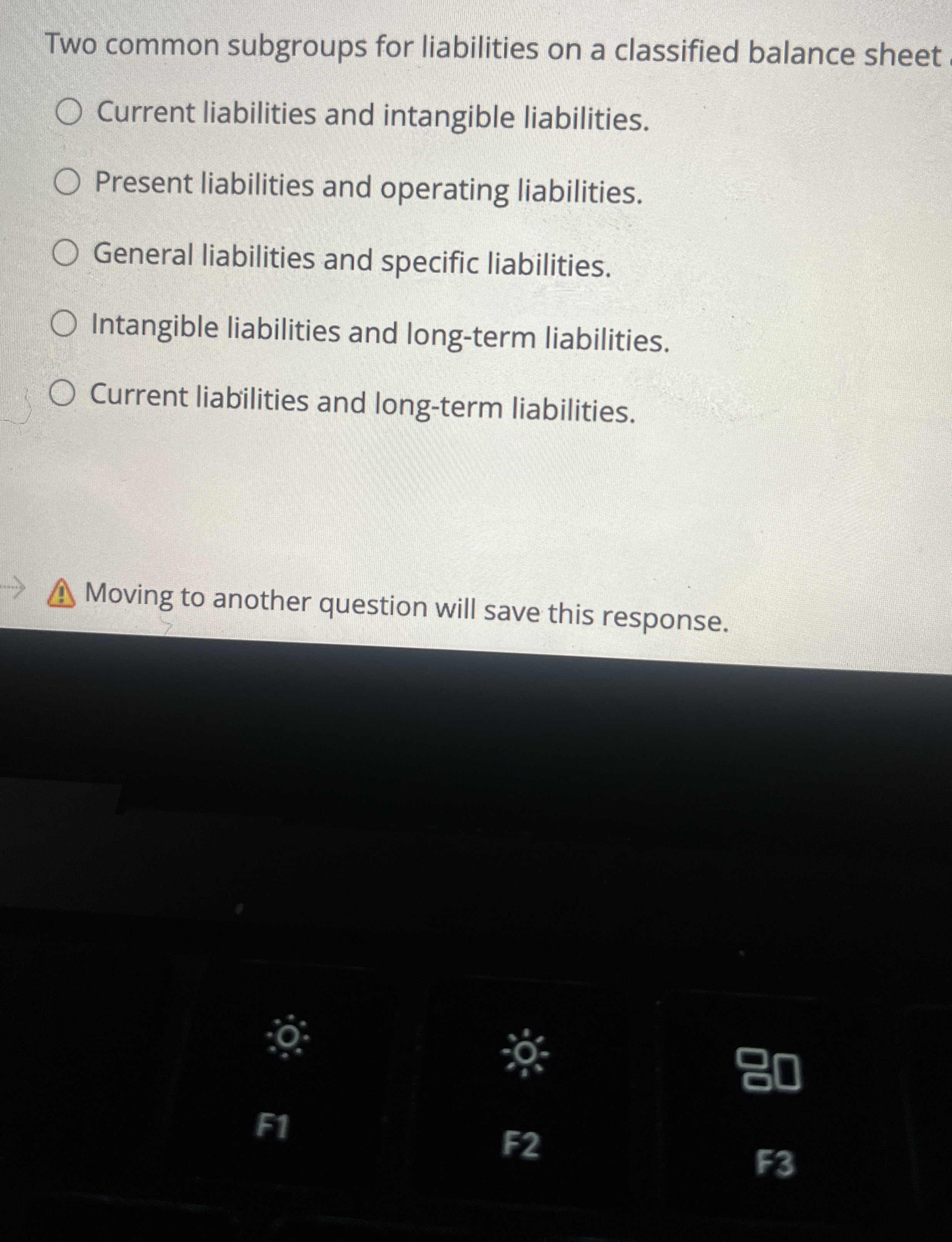 Two common subgroups for liabilities on a
