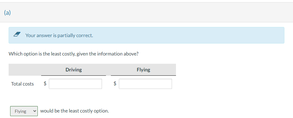 5 Your answer is partially correct. Which option