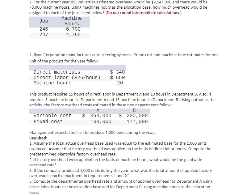 1. For the current year 951 Ind ustries estimated