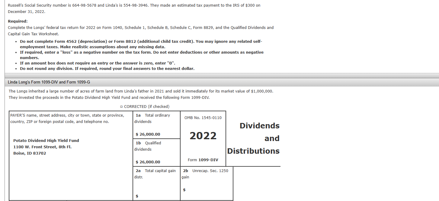Problem 3-1 Schedule C (LO 3.1, 3.3, 3.5, 3.7)