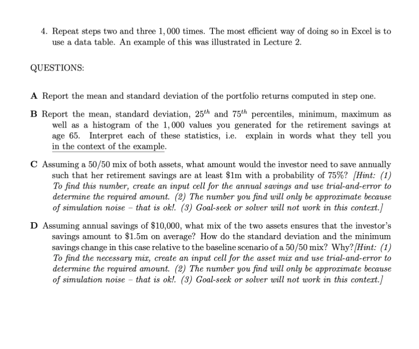 please help solve excel below : ASSIGNMENT 1 Due:
