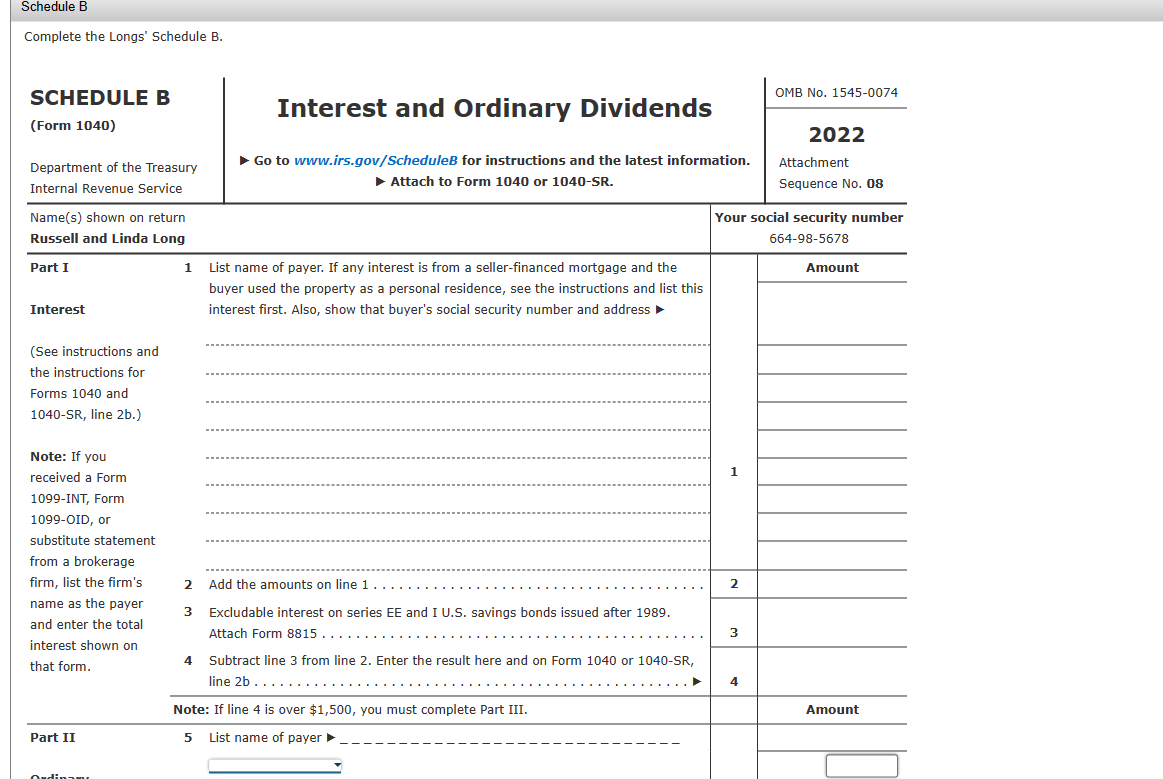 Problem 3-1 Schedule C (LO 3.1, 3.3, 3.5, 3.7)