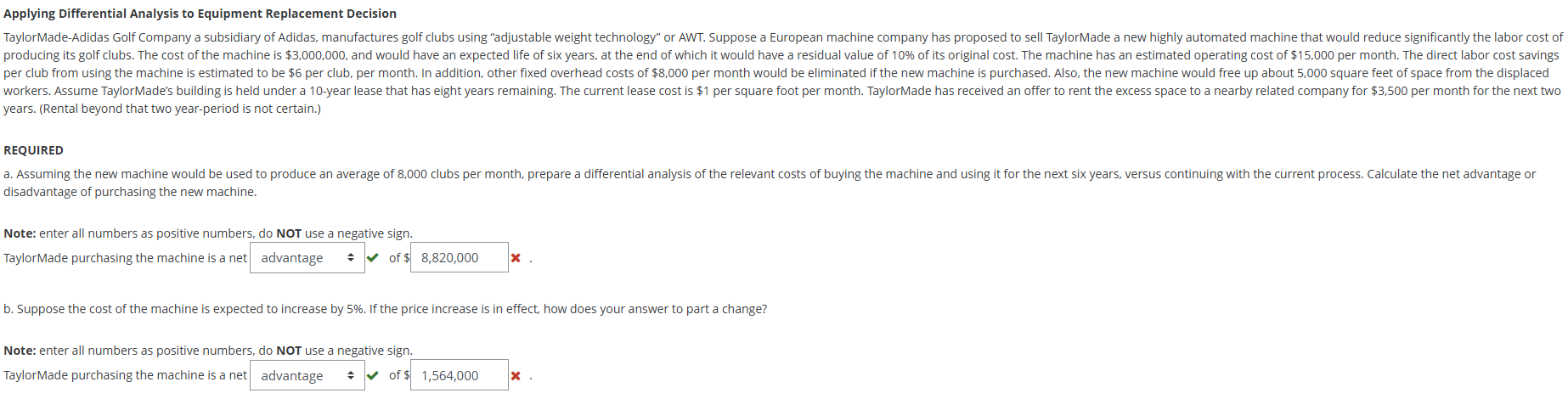 Applying Differential Analysis to Equipment