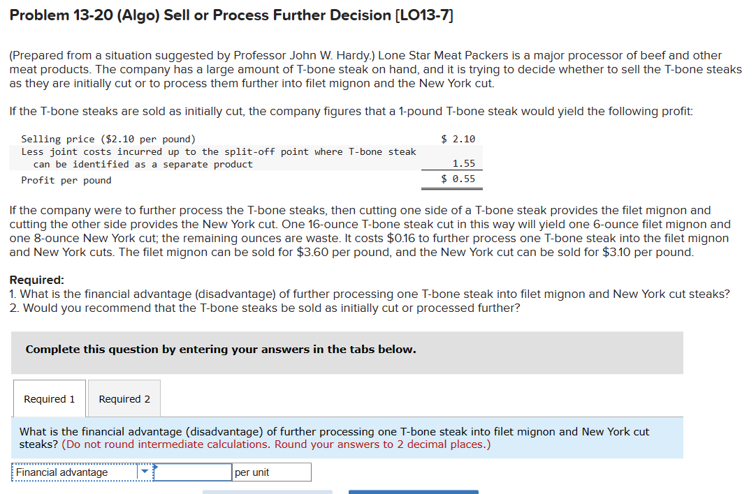 Please help me with this question Problem 13-20