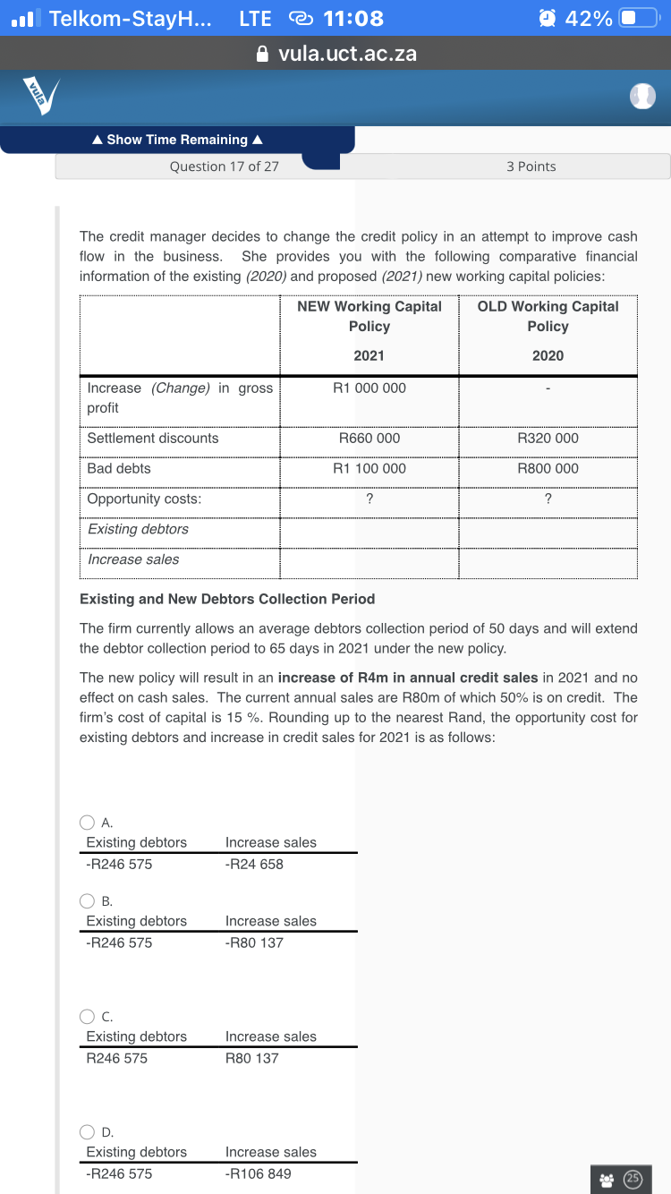 Please help with following mcq question one Your