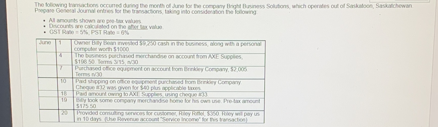 how do i record this in a general journal? The