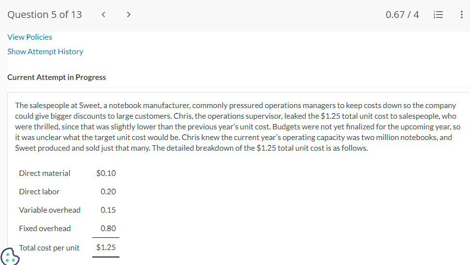 I Your answer is partially correct. What were