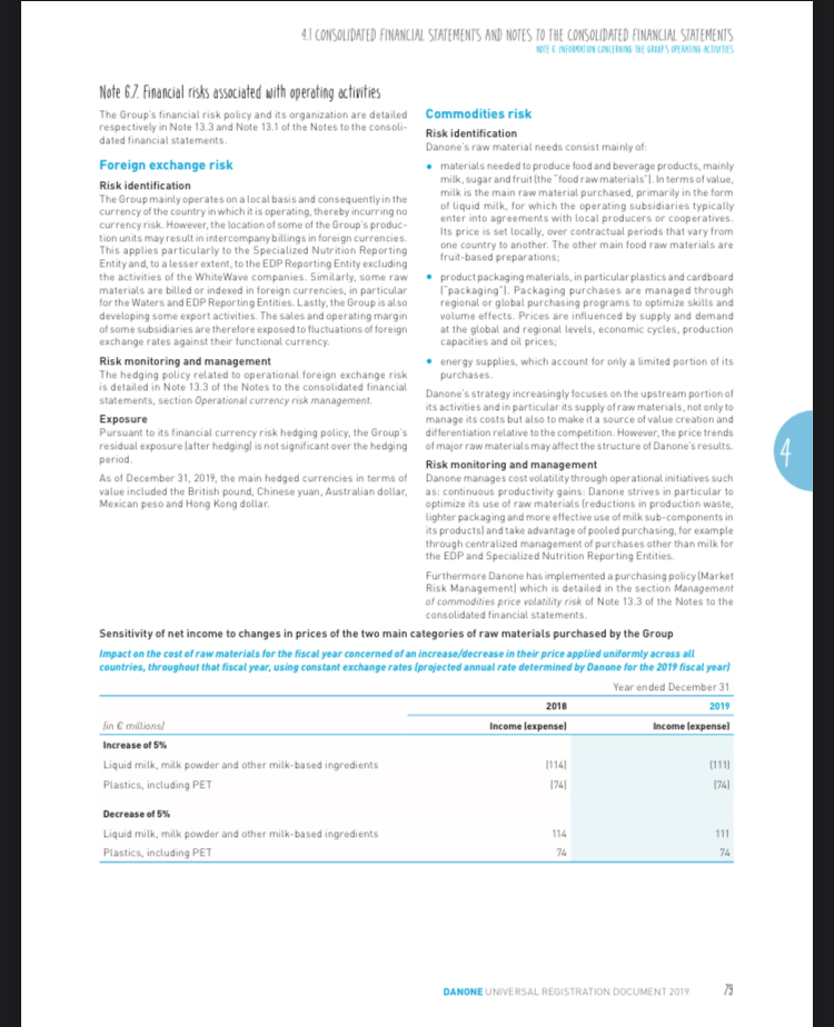 1 Danone will make a euro 95 million acquisition