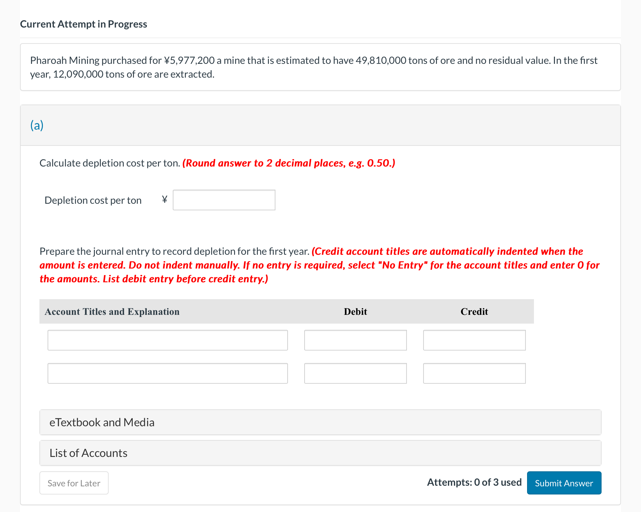 Current Attempt in Progress Pharoah Mining