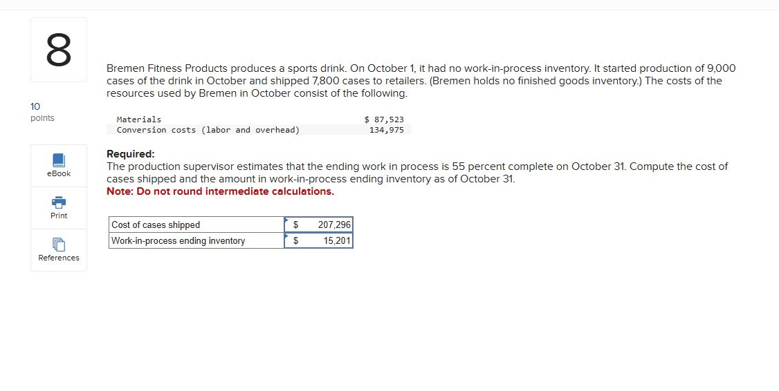 Bremen Fitness Products produces a sports drink.