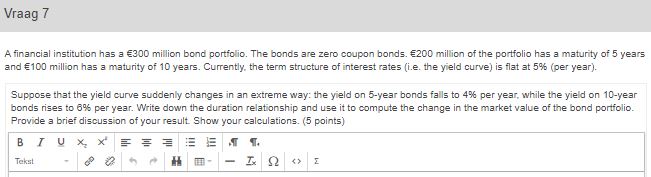q7 Based on book: John C Hull Risk management and