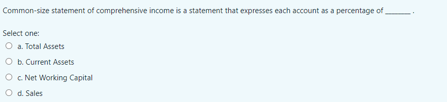 need help! Commonsize statement of comprehensive