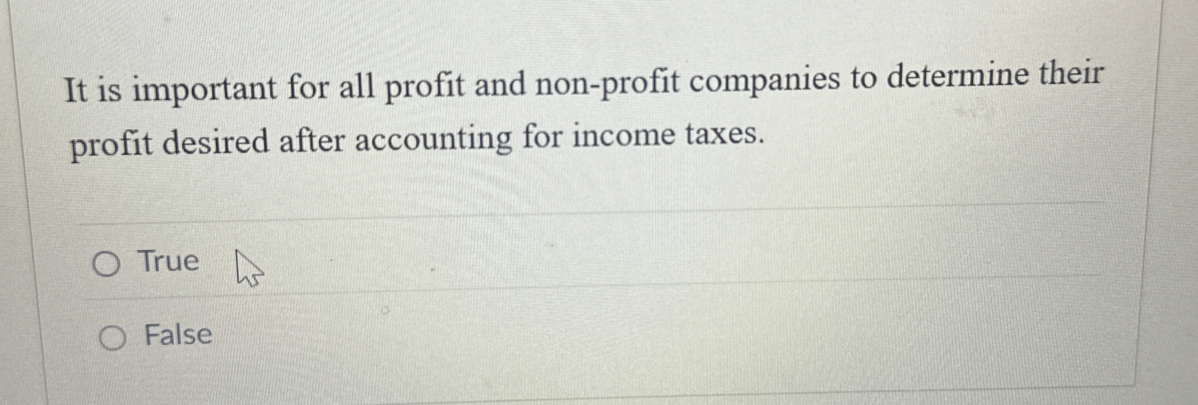 It is important for all profit and non - profit