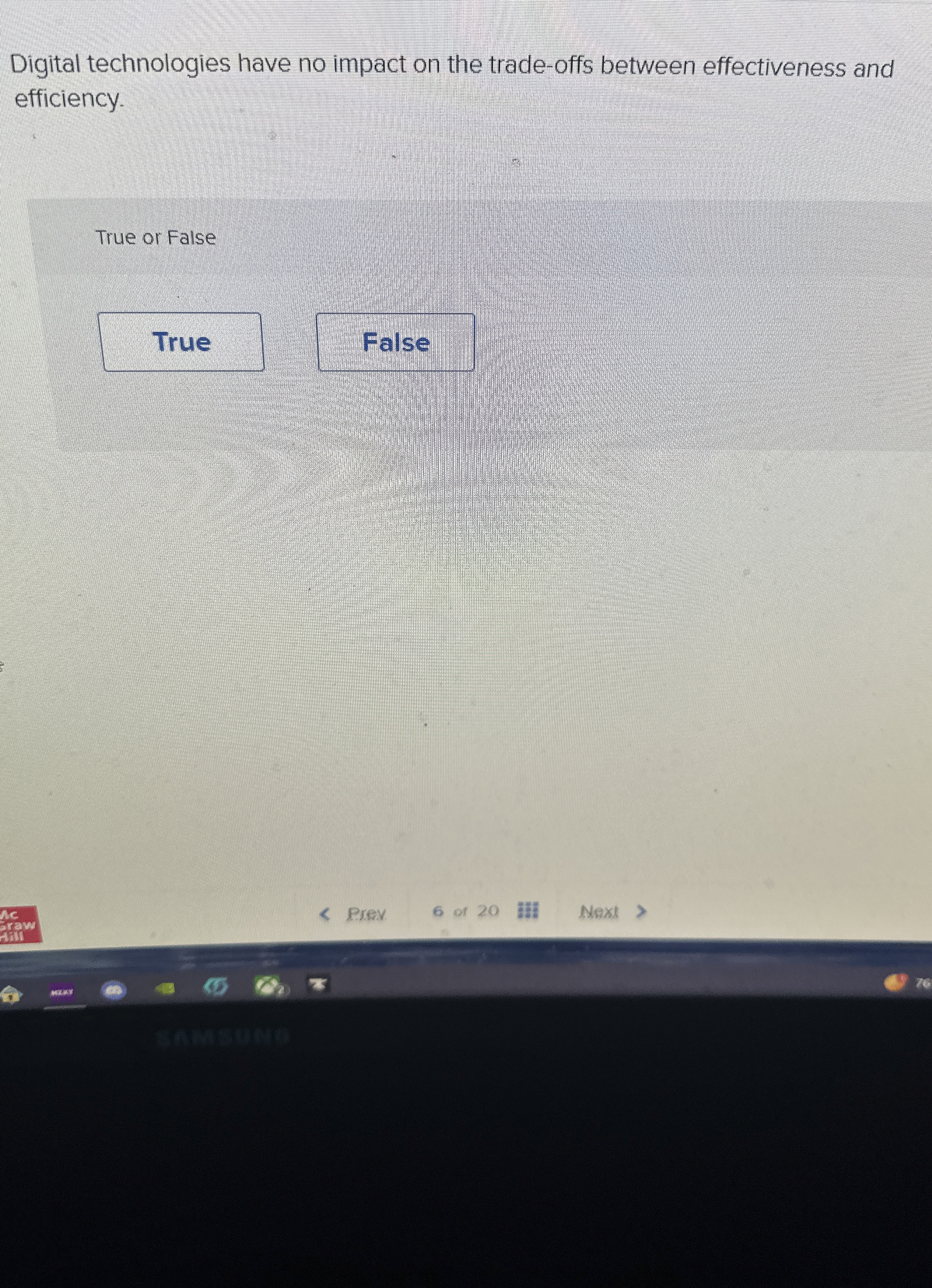 Digital technologies have no impact on the trade