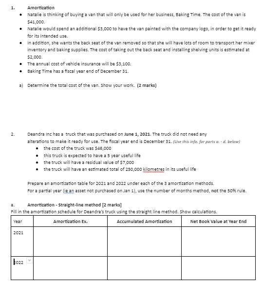 Hoping I could get help on this... Amortization