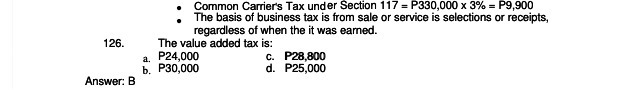 Common Carrier's Tax under Section 117 =