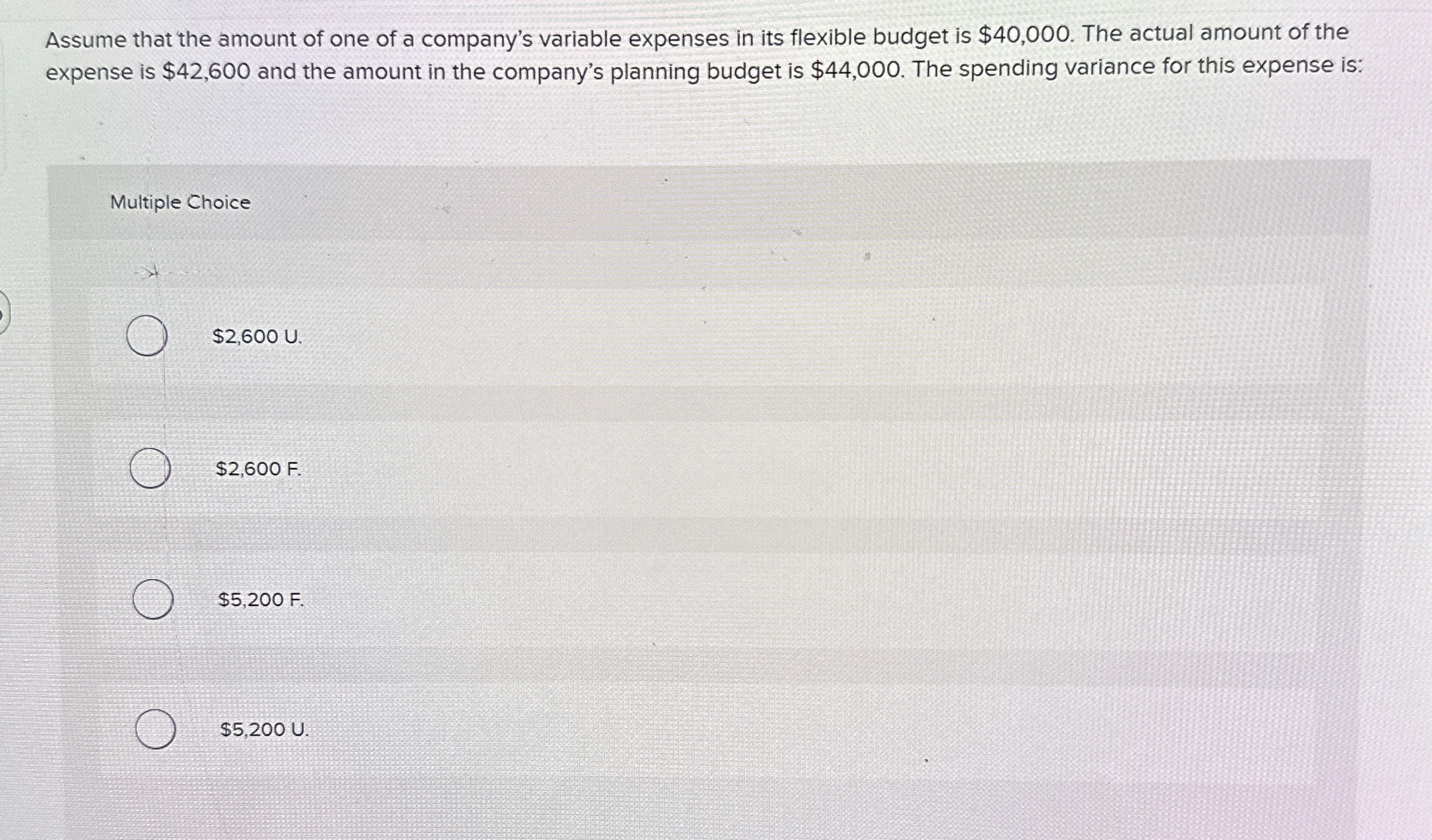 Assume that the amount of one of a company's