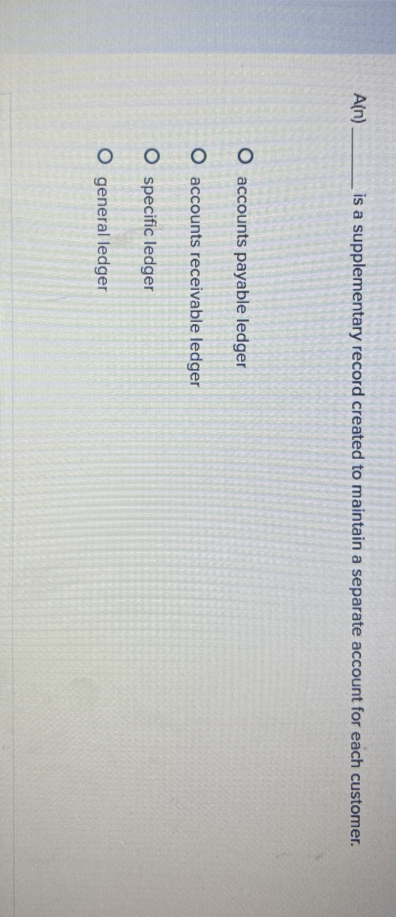 A ( n ) q , is a supplementary record created to