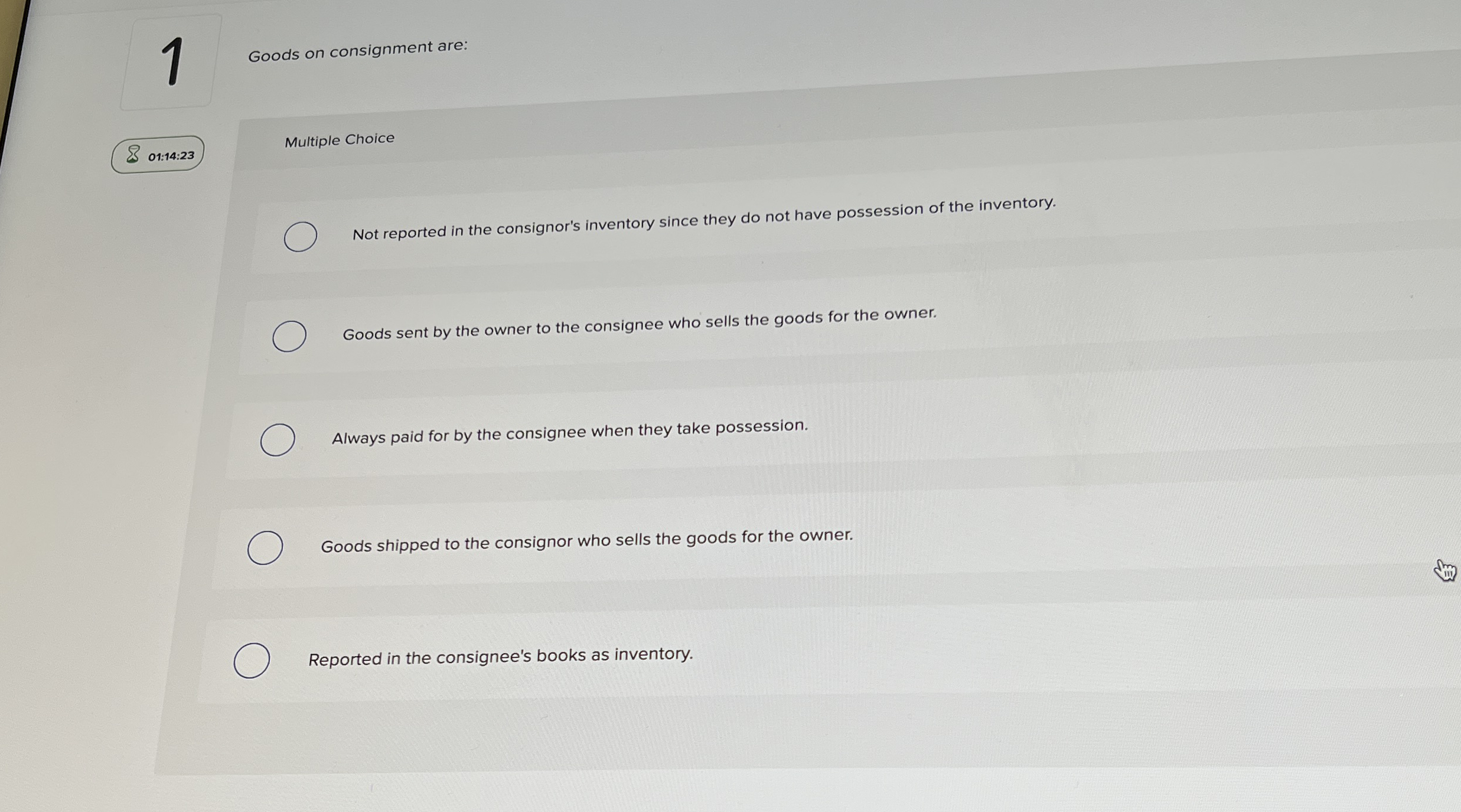 - 2 r 1 Goods on consignment are: 8 0 1 : 1 4 : 2