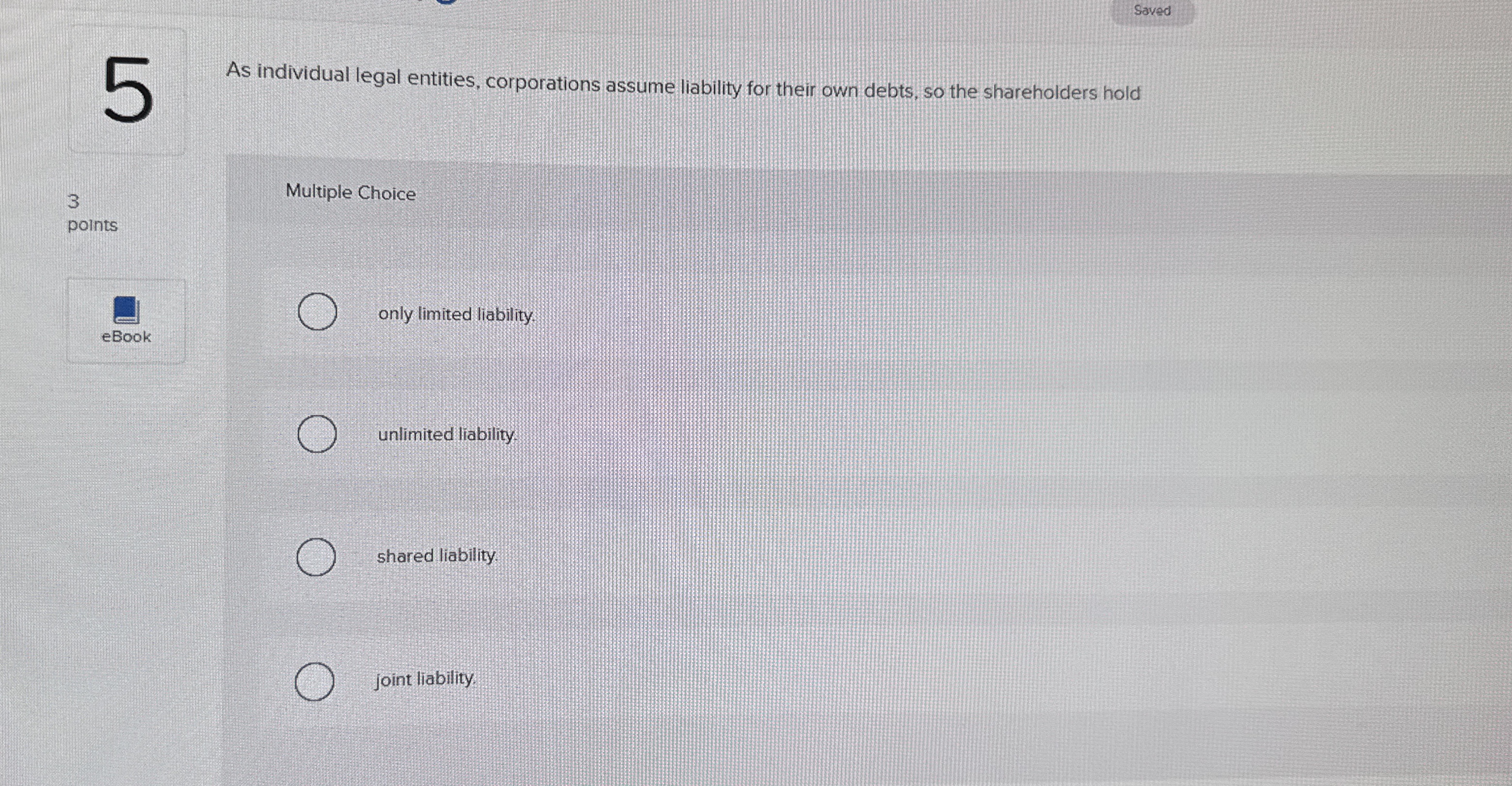 Saved As individual legal entities, corporations