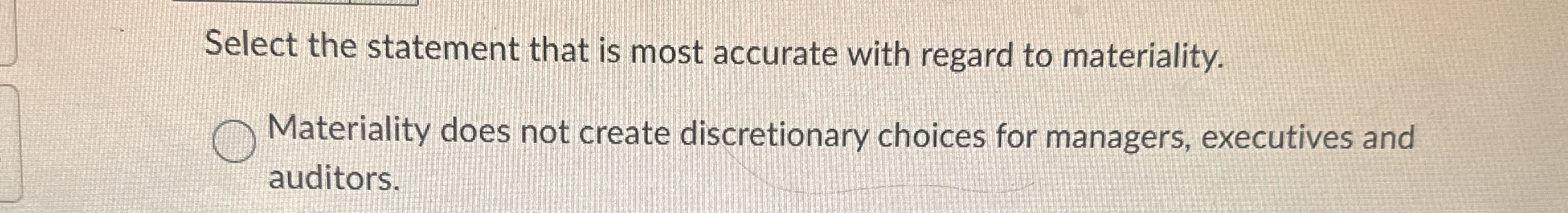 Select the statement that is most accurate with