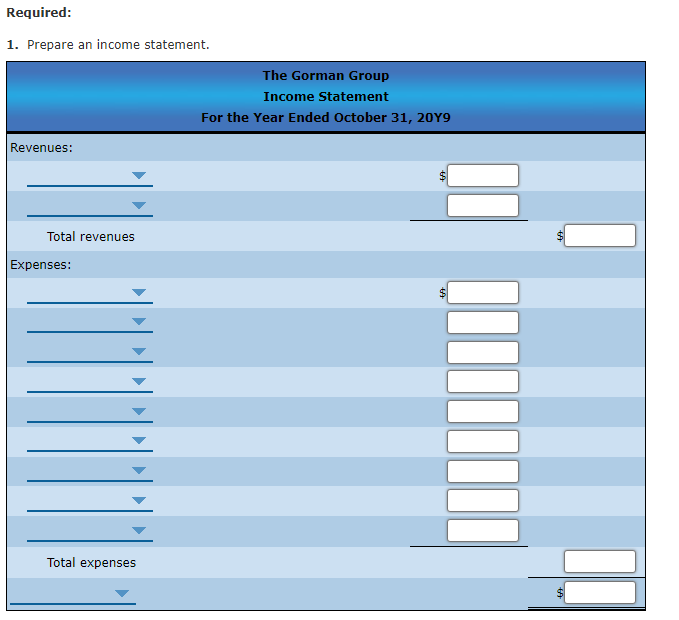 Financial Statements and Closing Entries The