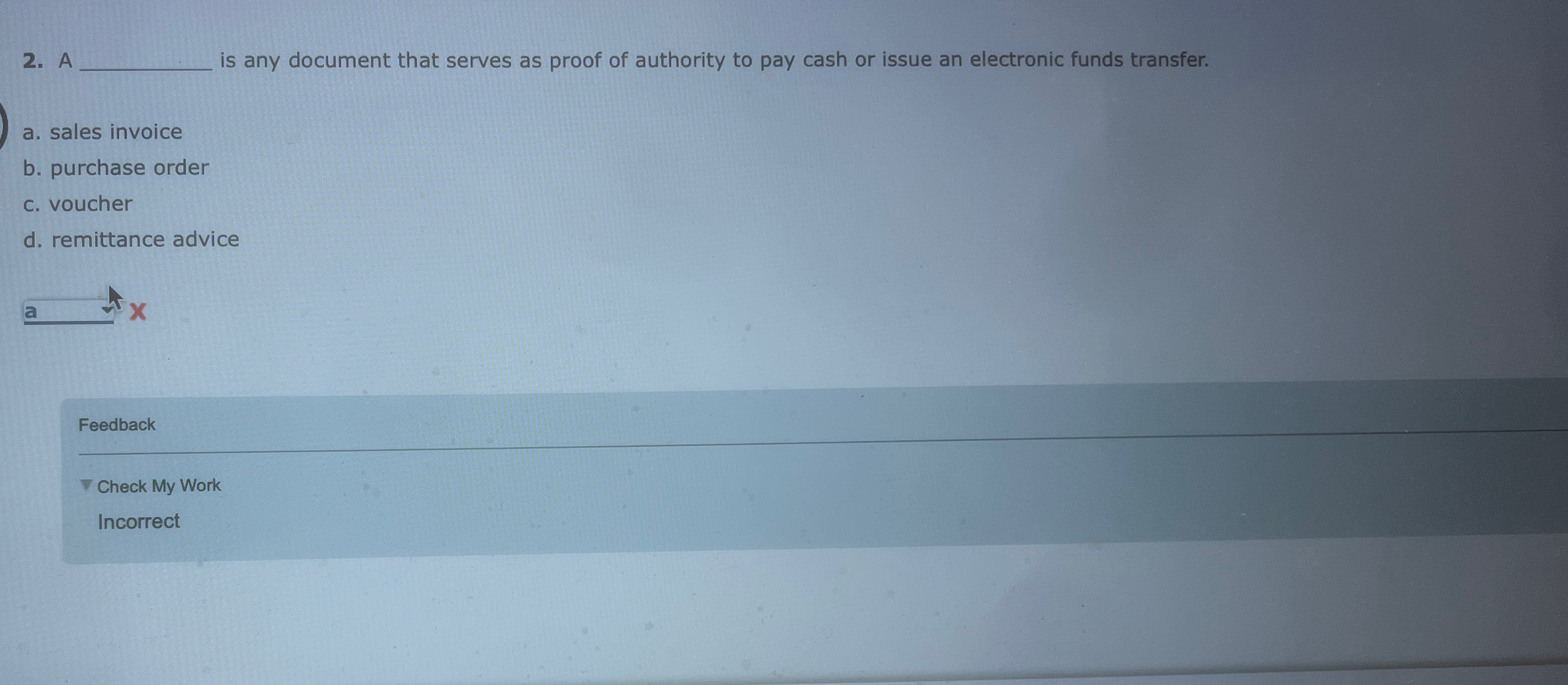 A is any document that serves as proof of