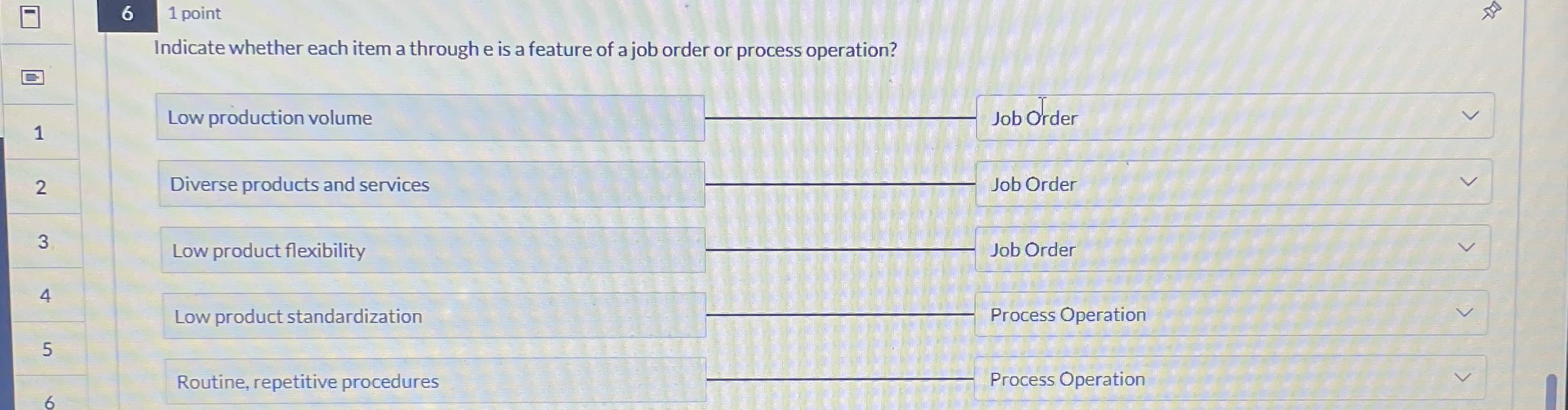 2 1 point A company uses direct labor costs to