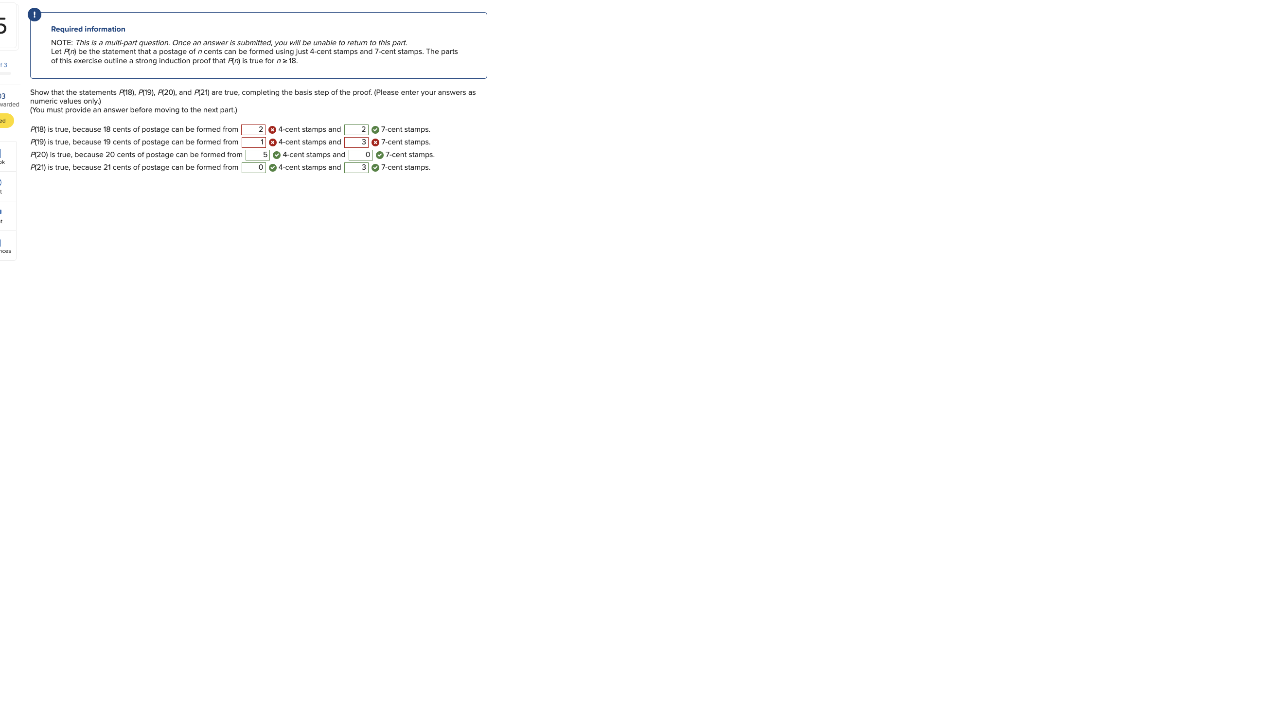 i 3 3 narded w0 Required information NOTE: This