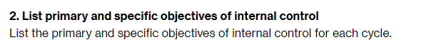 2. List primary and specific objectives of