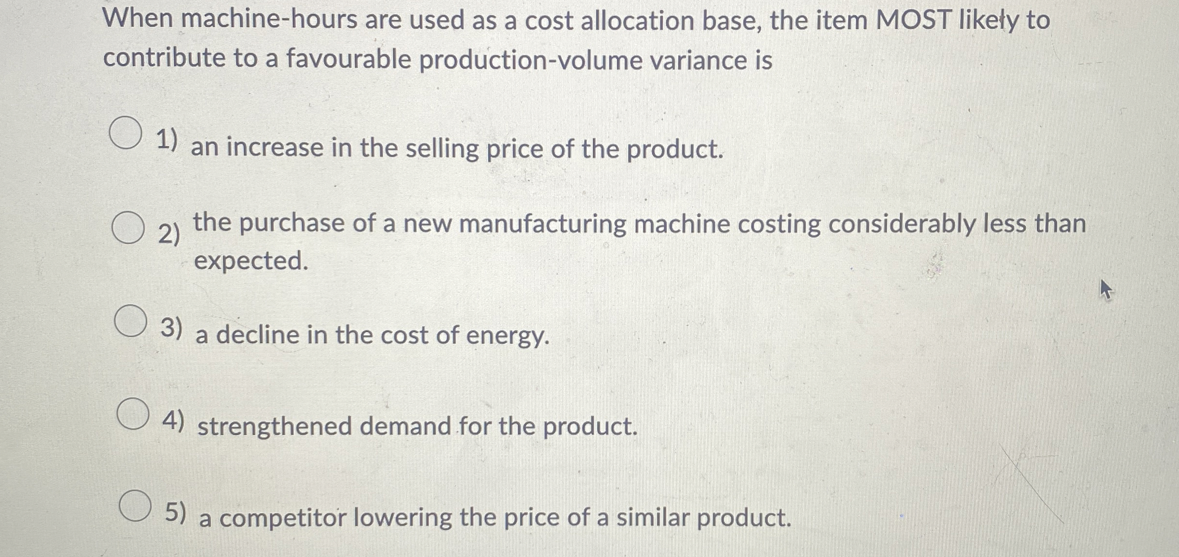When machine - hours are used as a cost