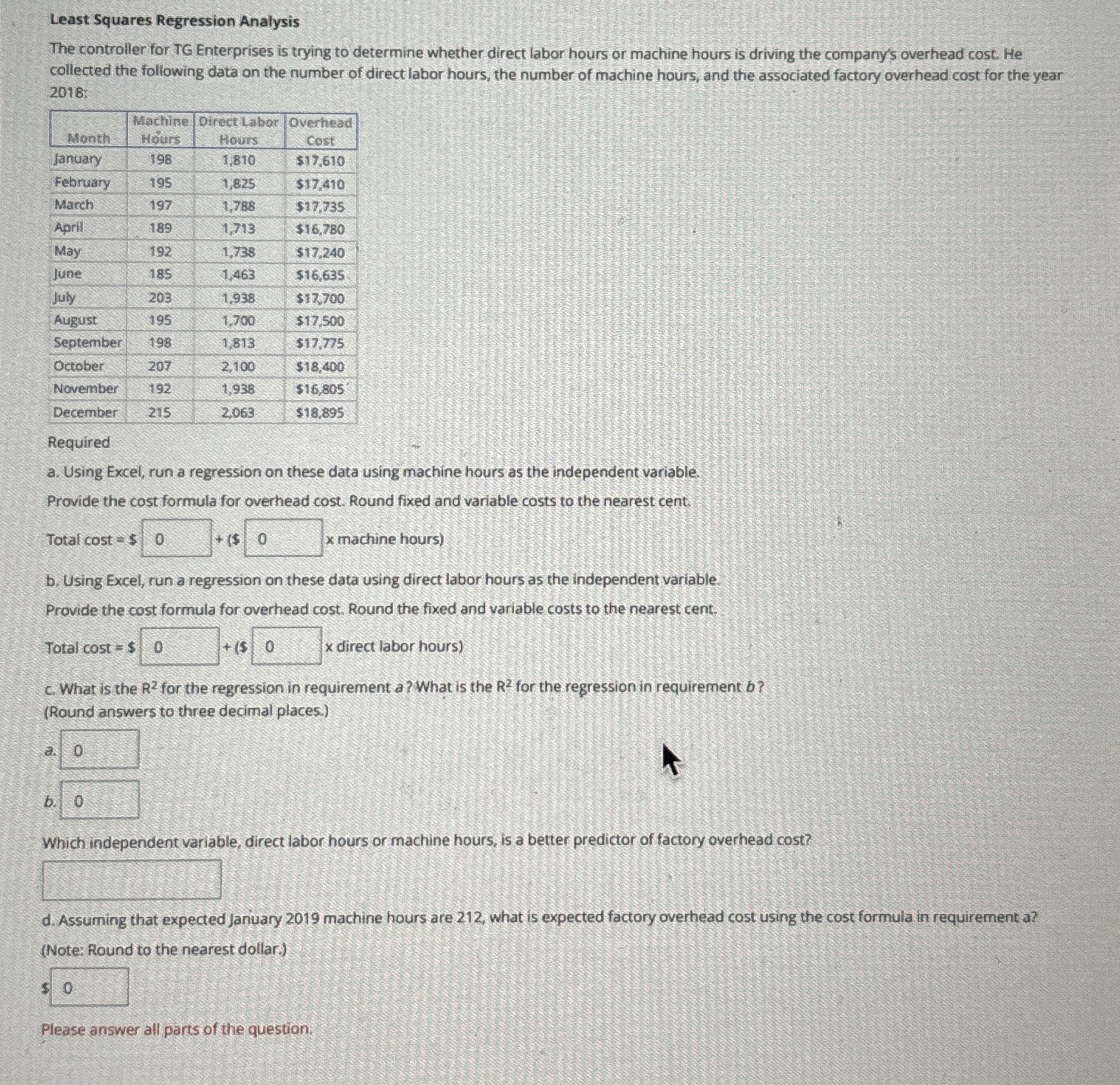 Least Squares Regression Analysis The controller