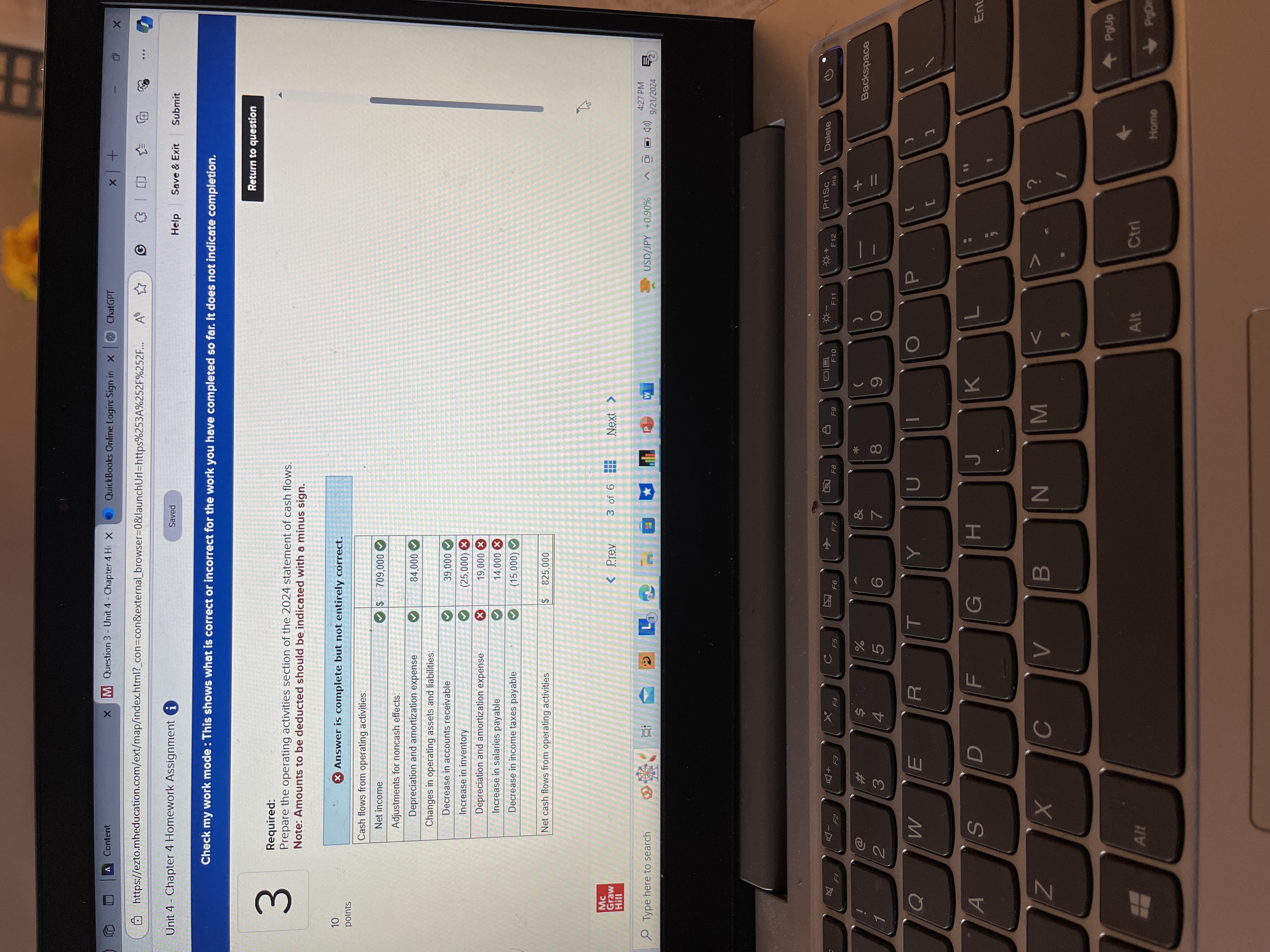 A Content x M Question 3 - Unit 4 - Chapter 4 H X