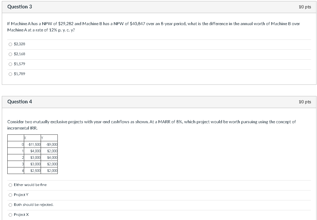 Q3!!!! and 4 please Question 3 10 pts If Machine