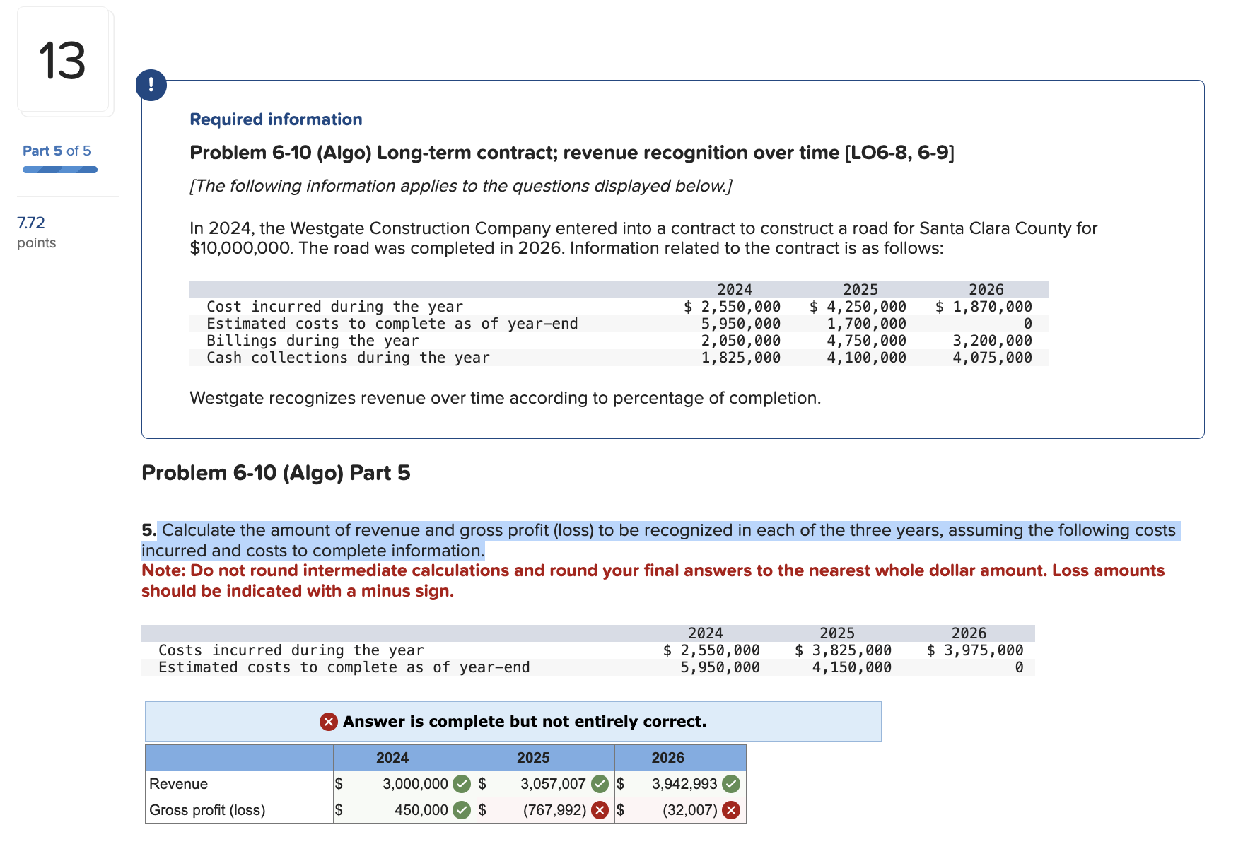 Required information Problem 6 - 1 0 ( Algo )