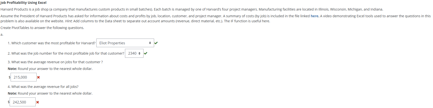 Job Profitability Using Excel problem is also