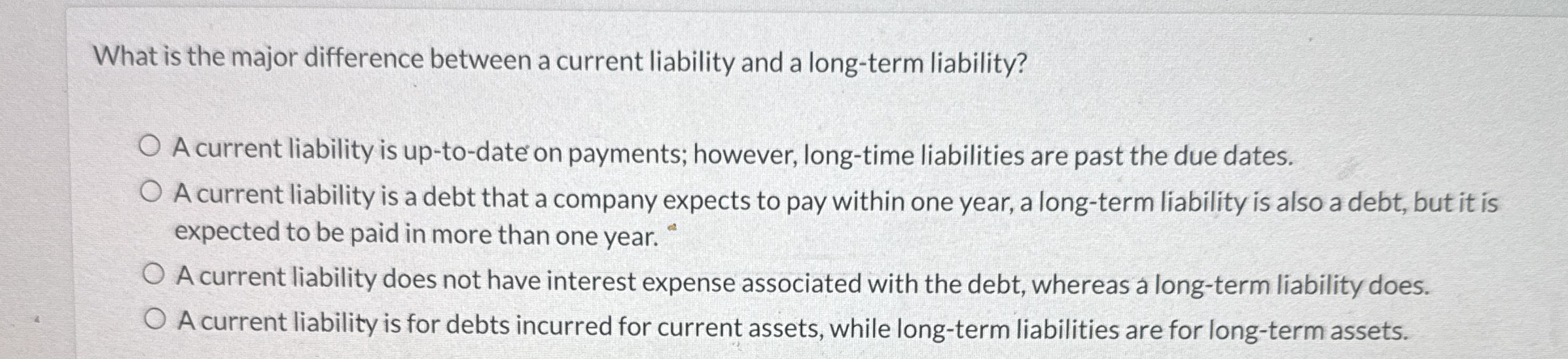 What is the major difference between a current