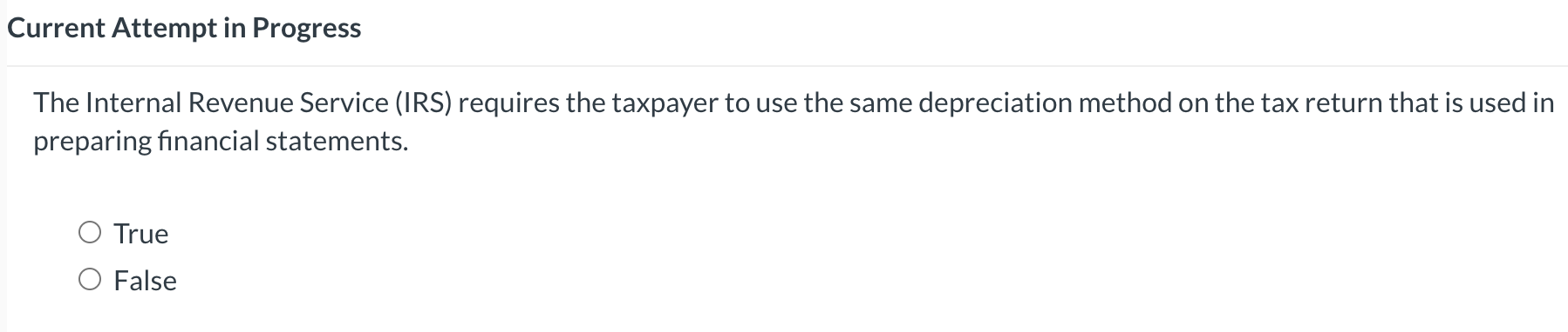 Current Attempt in Progress The Internal Revenue