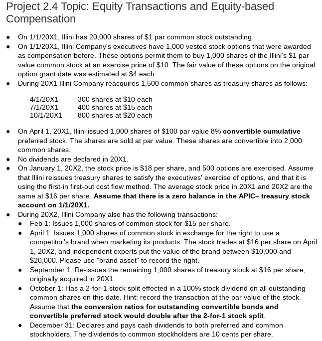 Project 2.4 Topic: Equity Transactions and