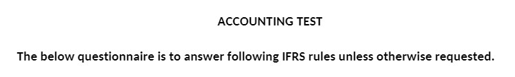ACCOUNTING TEST The below questionnaire is to