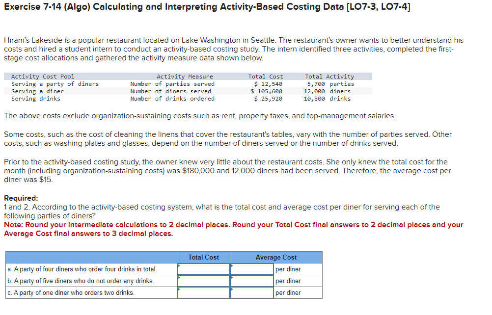 Exercise 7 - 1 4 ( Algo ) Calculating and