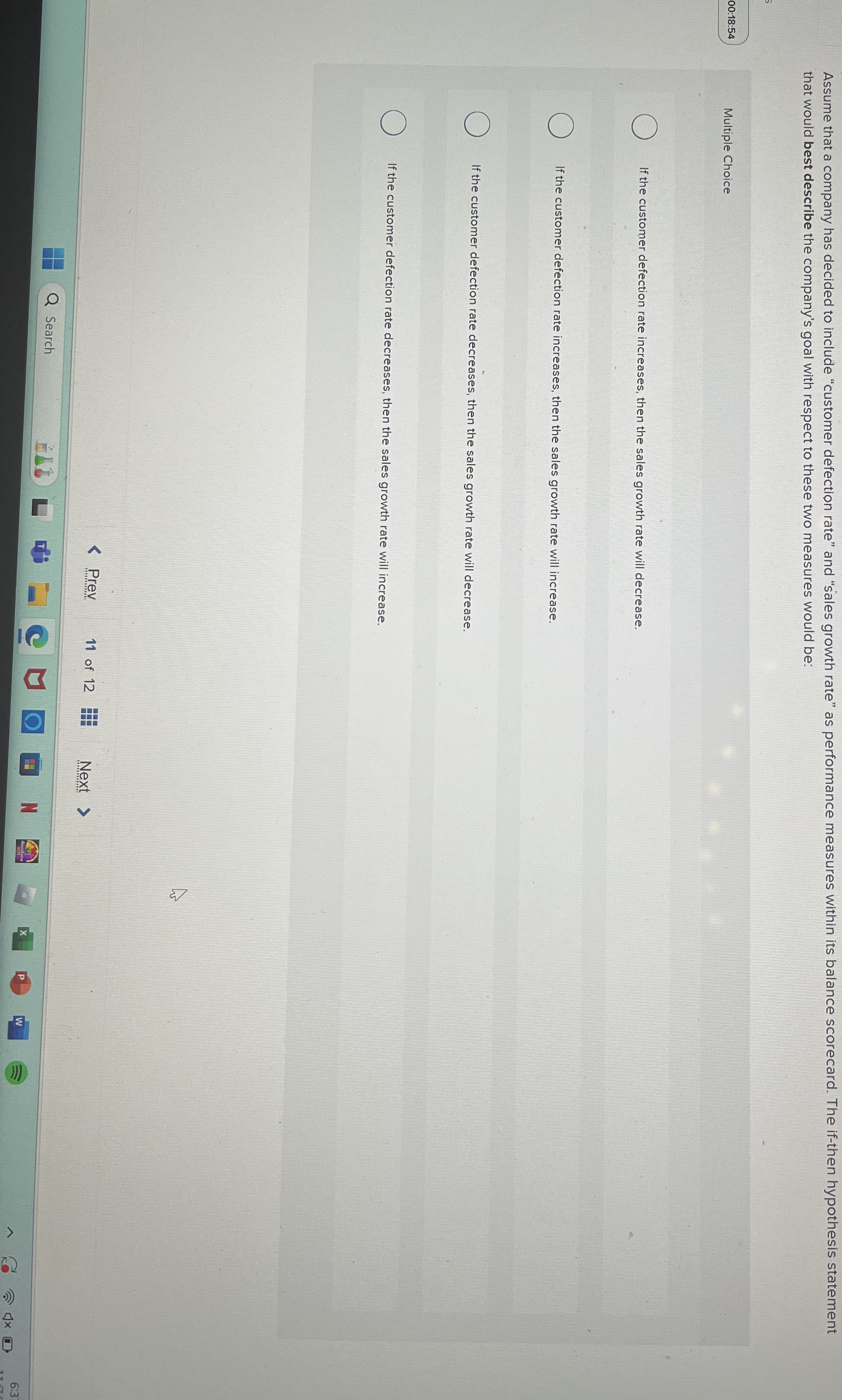 Assume that a company has decided to include