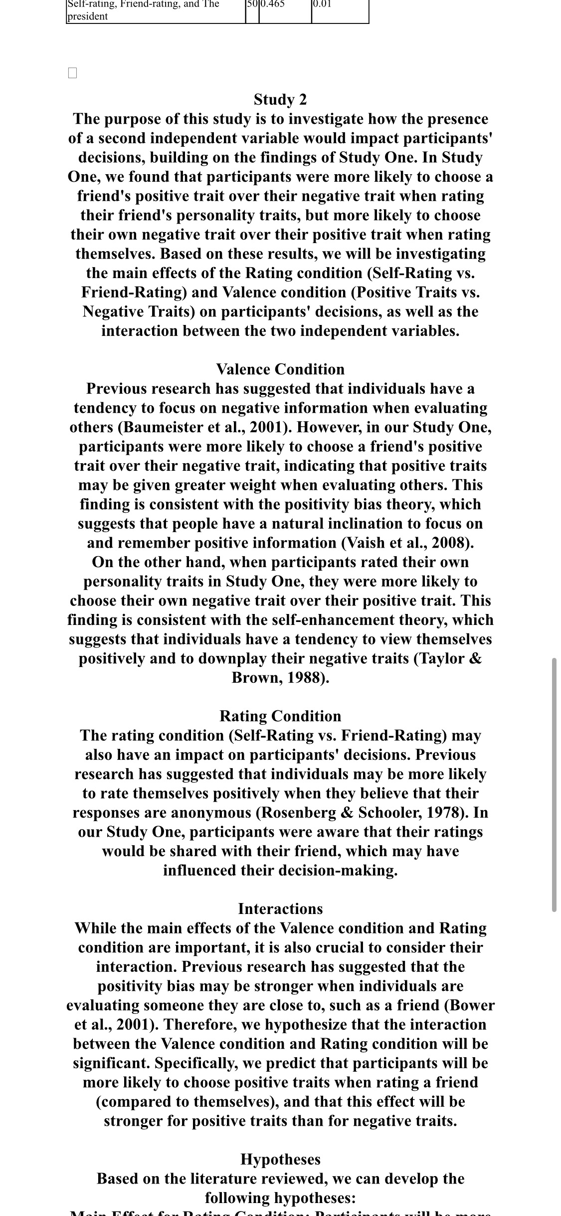 This is a continuation of study two. please